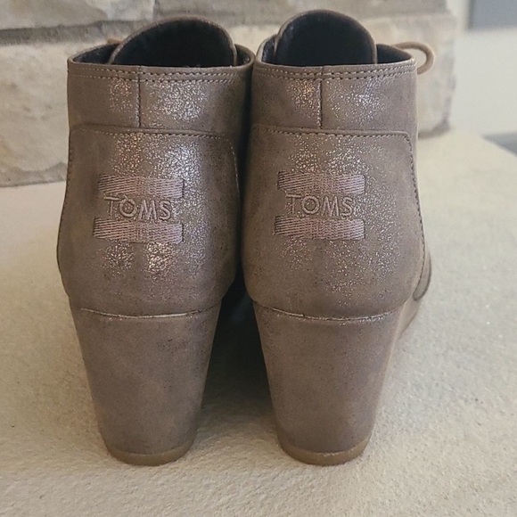 Tom’s Bootie Wedges SZ 8 - Picture 3 of 5